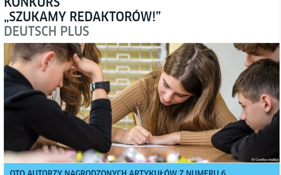 „Deutsch Plus szuka redaktorów” – sukces Malwiny z klasy 6