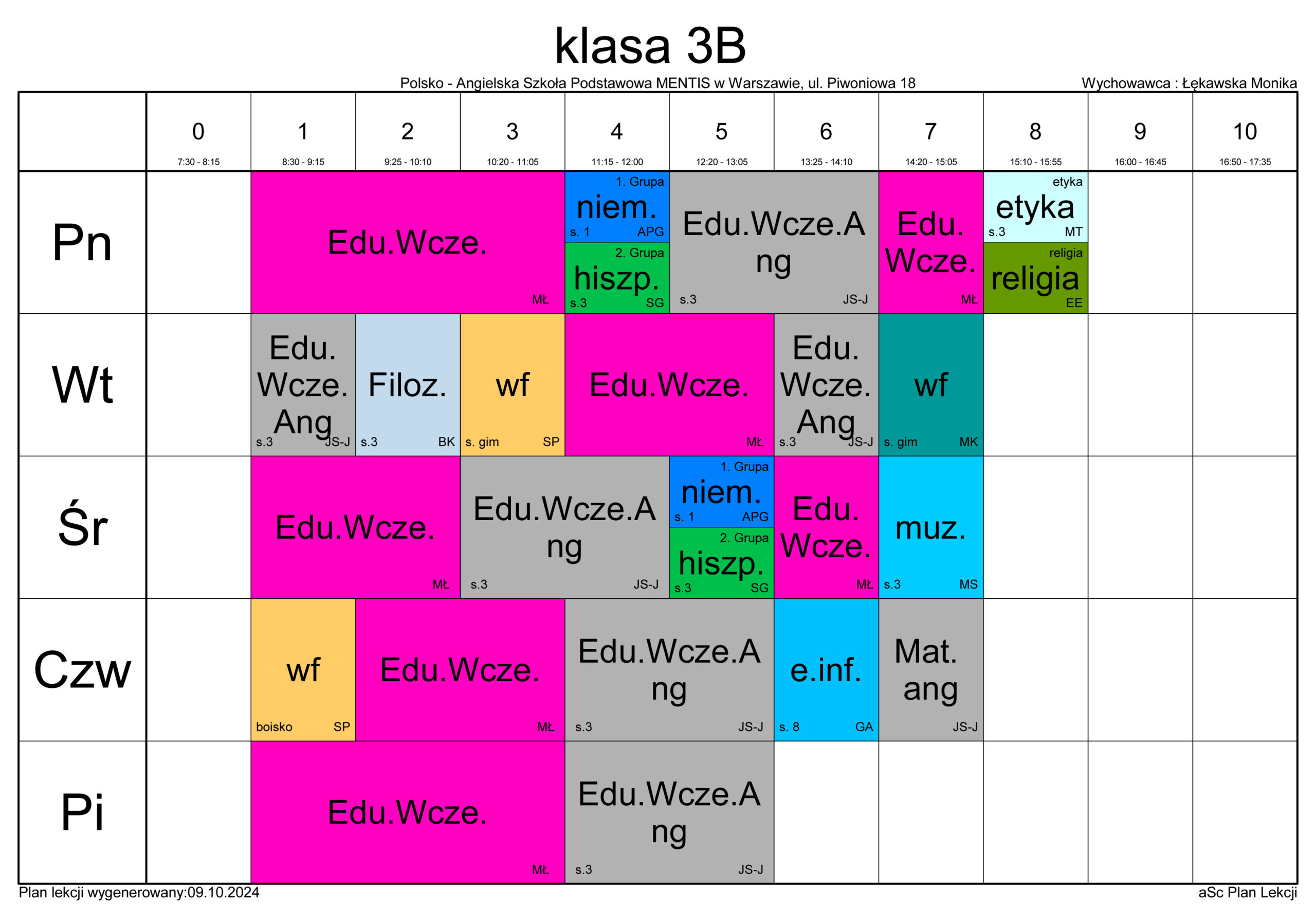 plan 3B scaled - Plan lekcji